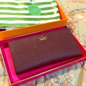 Kate Spade Cameron St. LG Stacey wallet in Plum